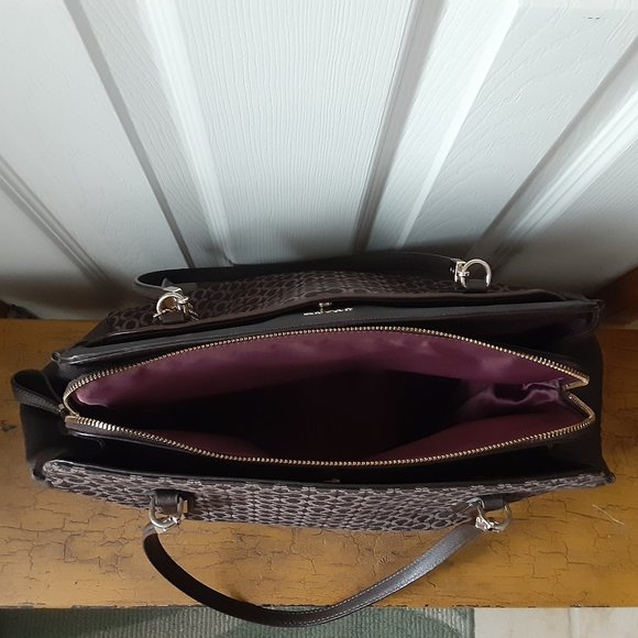 Coach Signature Kimberly Carryall Weekend Tote 25213 LIKE NEW - Picture 4 of 11